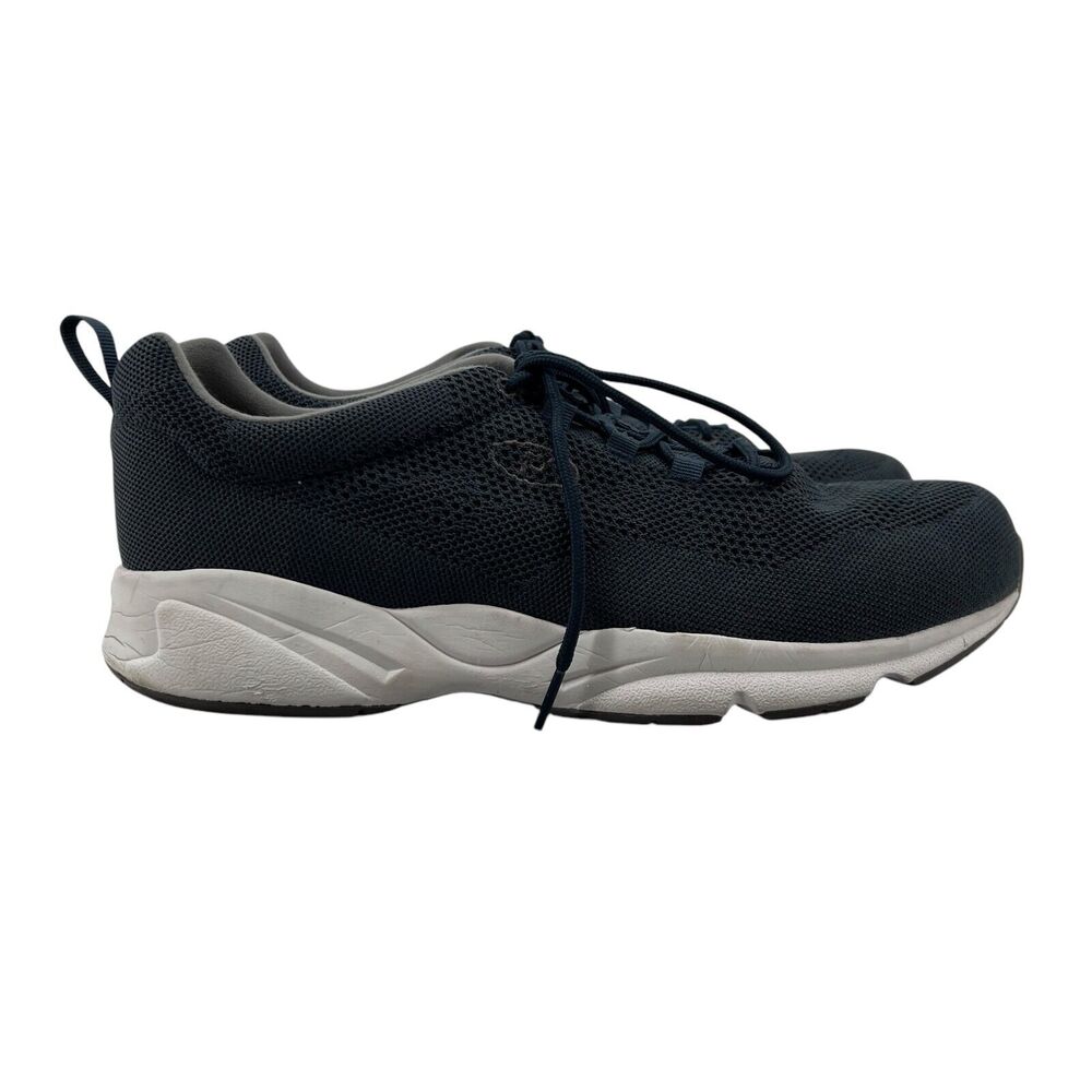 Propet Mens 13 Shoe Navy Walking Athletic Comfort Stability Fly Lightweight Mesh